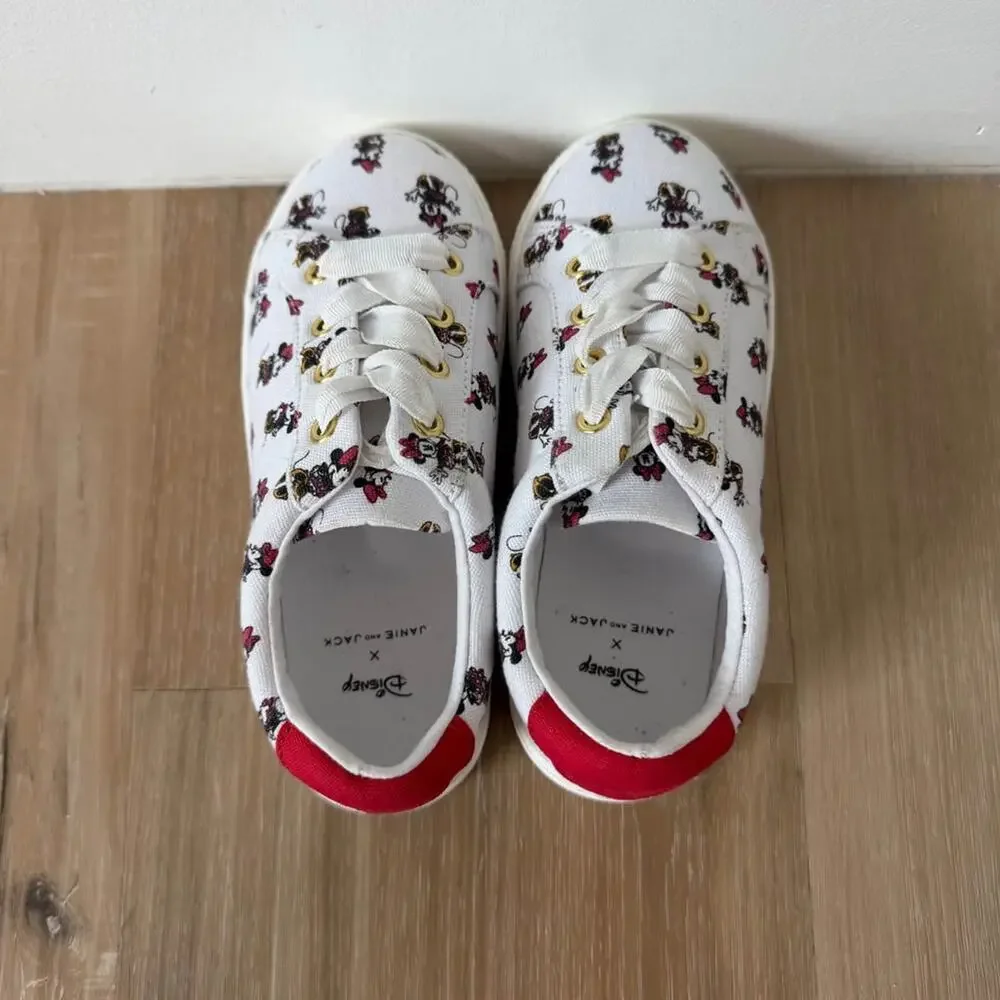 Girls Janie and Jack x Disney Minnie Mouse Sneakers Size 10